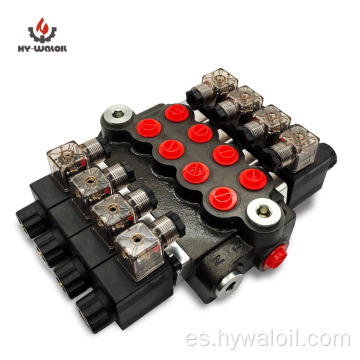 4Z50 13GPM Válvula direccional de monobloque hidráulico solenoide